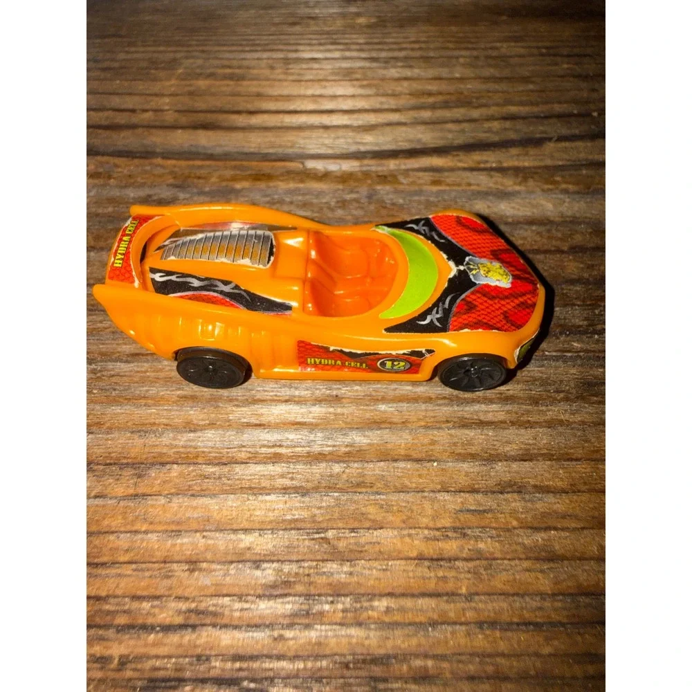 VTG 2000s Speed Racer Toy Car Hydra Cell No 12 Orange Plastic Vehicle